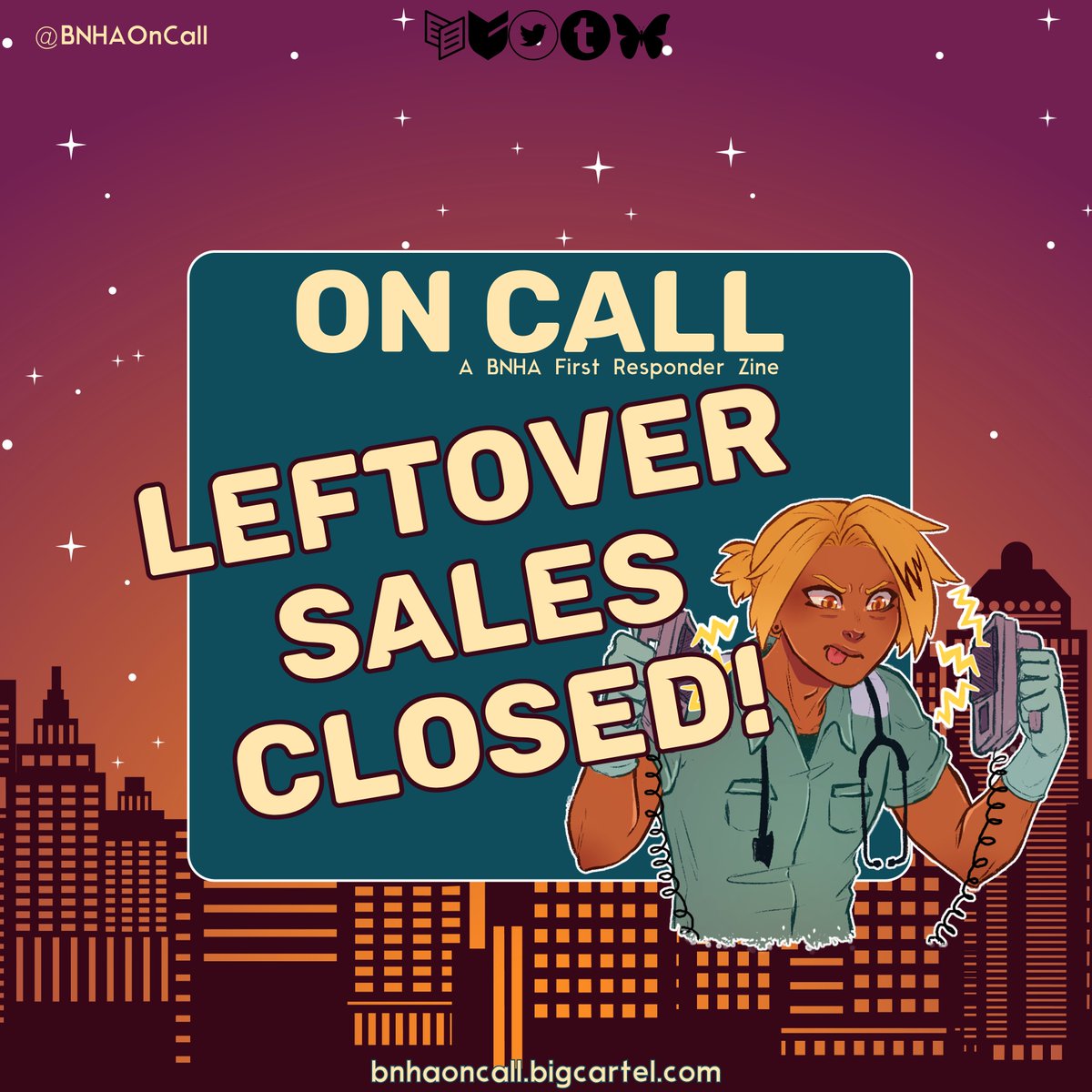 Leftover sales are now closed! Thank you to everyone that has shown support to our project. Mods and contributors couldn't be more appreciative!

Remaining orders will be shipped out shortly and then we will be back with our donation totals. ~

#BNHAOnCall