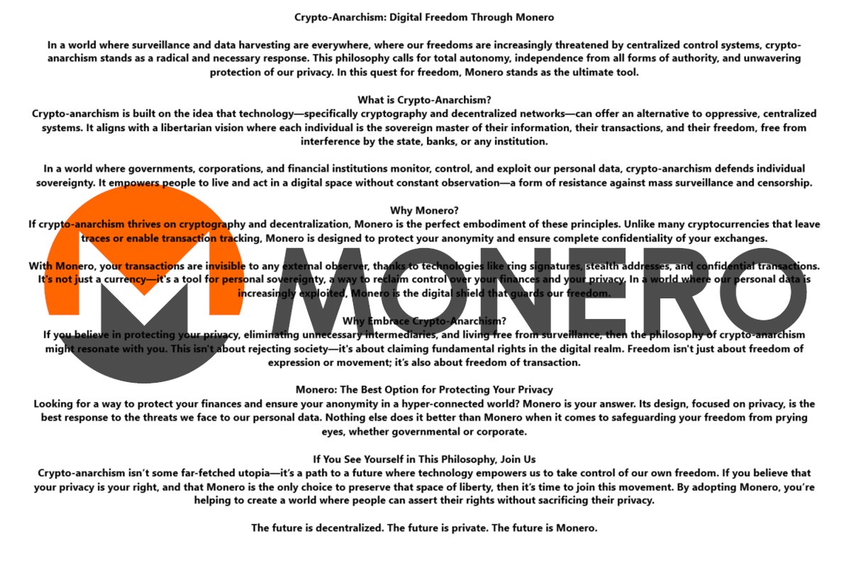 M4nyF4cedG0d's tweet photo. #Monero is destined to prevail !!! https://t.co/SEmBx3V97B