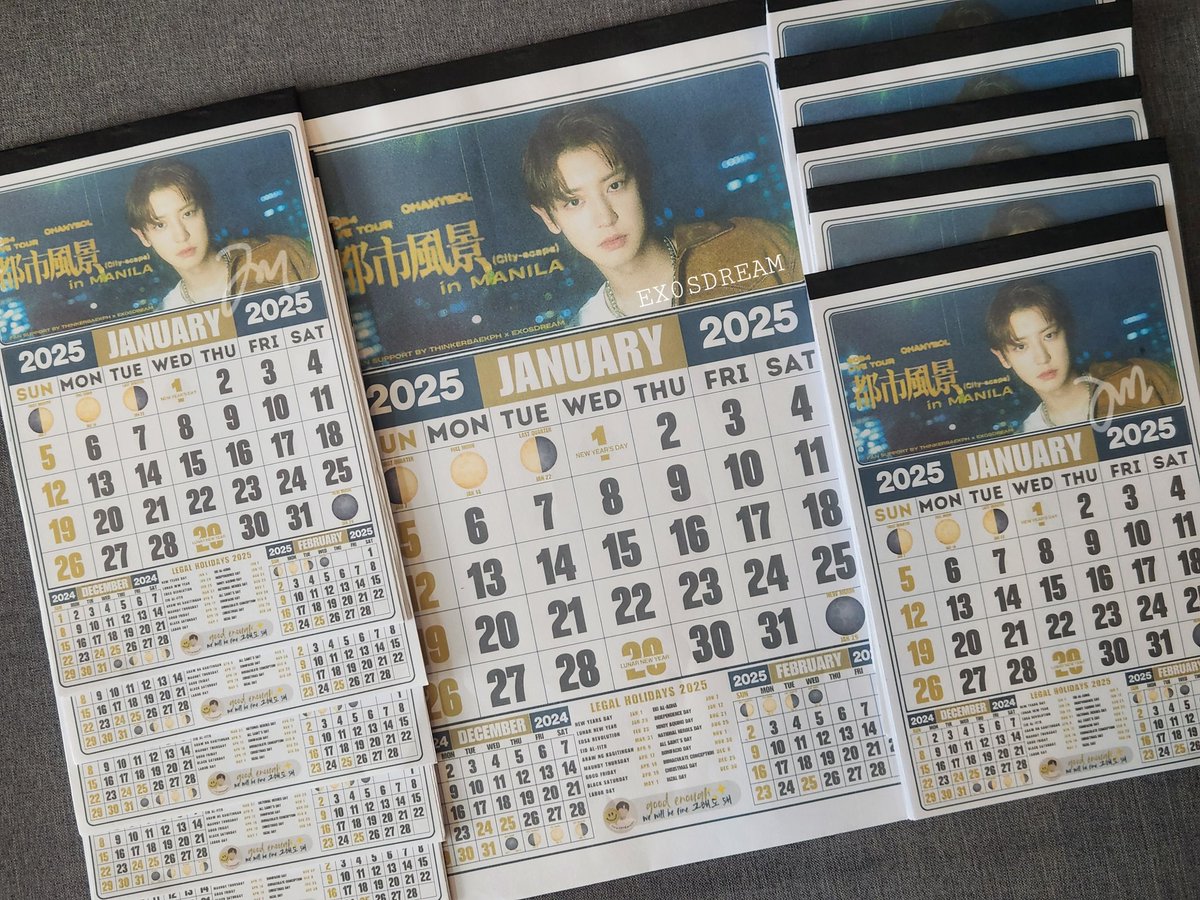 EX0SDREAM's tweet photo. ᯓ★ #CHANYEOLinMANILA2024 Fan Support by @EX0SDREAM ᝰ.ᐟ

๋» 2025 calendars 

— 1:1 only
— will give these randomly hehe super limited only 

team concert, enjoy and give loey the loudest cheers later! 🥹🍒🎸❤️‍🔥

#2024_CHANYEOL_LIVETOUR_都市風景_City_scape_in_MANILA https://t.co/oD1kWydioi