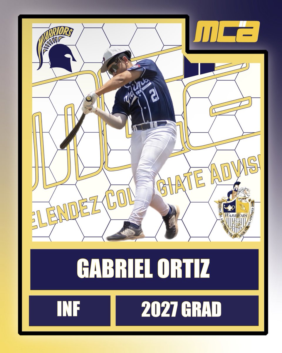 MelendezCollAdv's tweet photo. Welcome to MCA Gabriel Ortiz. An infielder from Steinbrenner HS with great power potential. #mcabaseball #collegebaseball #collegeadvising #beth7% #powerbat https://t.co/gcl5ov8GYF