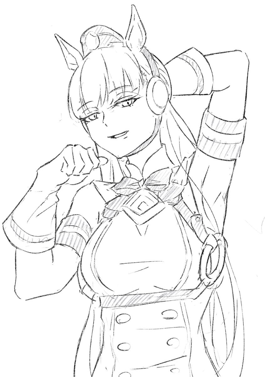ゴルシ落書き
#ウマ娘 