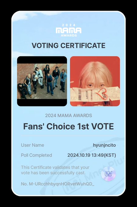 Iuvhhj's tweet photo. I vote #straykids for #2024MAMAVOTE https://t.co/vkrfCDx53u