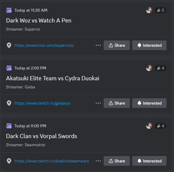 Duel Links Team Wars tweet media