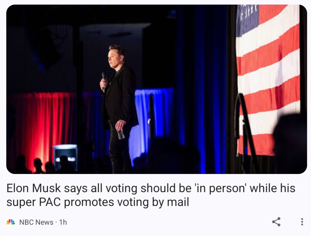 labboypro's tweet photo. Tech bro who thinks we need his 'everything' app to manage our entire financial and social lives wants us to take off from work to stand in long lines because voting by mail is 'fraudy.' https://t.co/fMuNaV6vjg