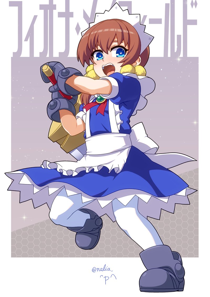 「人類はデカい武器を振るうメイドが好き(主語デカ)#アルカナハート#アルカナハート」|氷田成上のイラスト