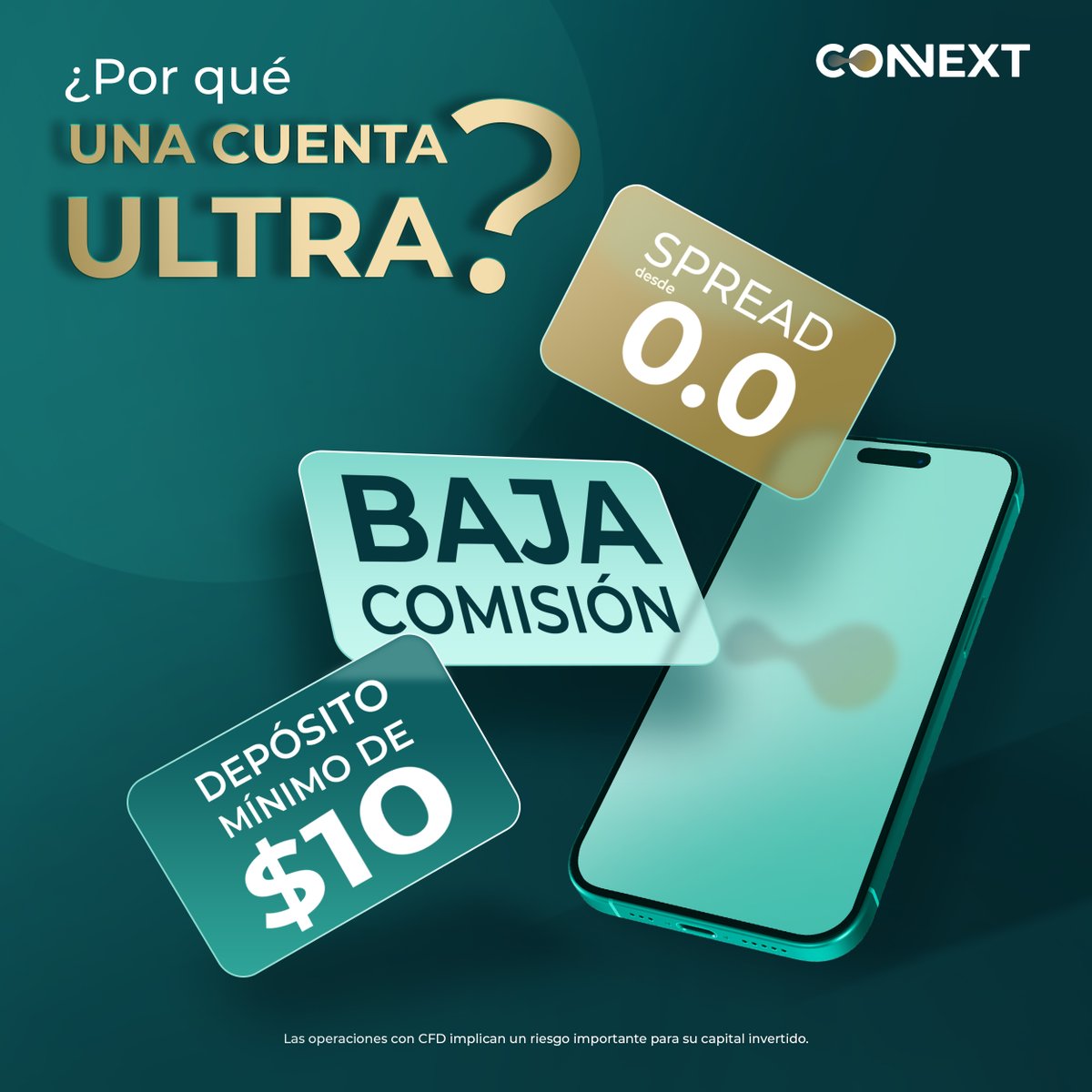 ConnextLATAM's tweet image. Estas son las ventajas con una Cuenta Ultra de primer nivel
Prepárate para experimentar el trading sin límites👇
clients.global.connextfx.com
Ahora ya sabes como convertir sueños en dinero😉.
#Trading#Forex#ConnextFX#CuentaUltra #Finanzas #CFDs