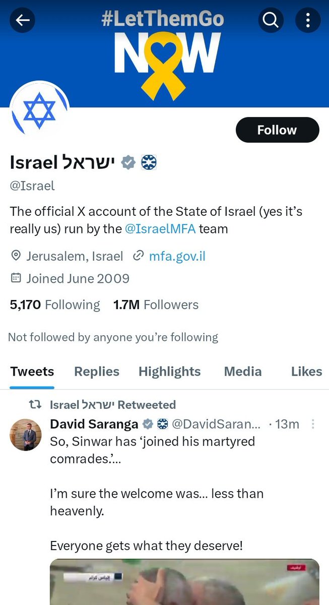 BigTechAlarms's tweet image. 🆕 @Israel has started following @DogFuckersUnite