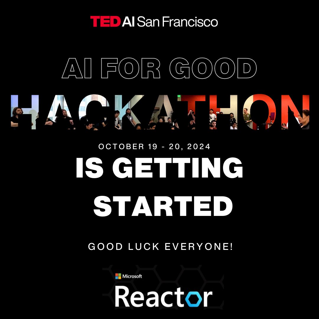 TEDAISF's tweet image. 🚀 Hackathon #TEDAI is Getting Started!
Excitement is in the air as participants check in and gear up for #TEDAI 2024 Hackathon! 💻 

👏 Good luck everyone! #AIHackathon #InnovationInAction #AIFuture