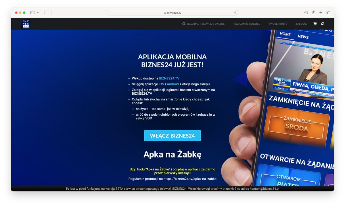 a Ty oglądasz już BIZNES24 na swoim smartfonie?