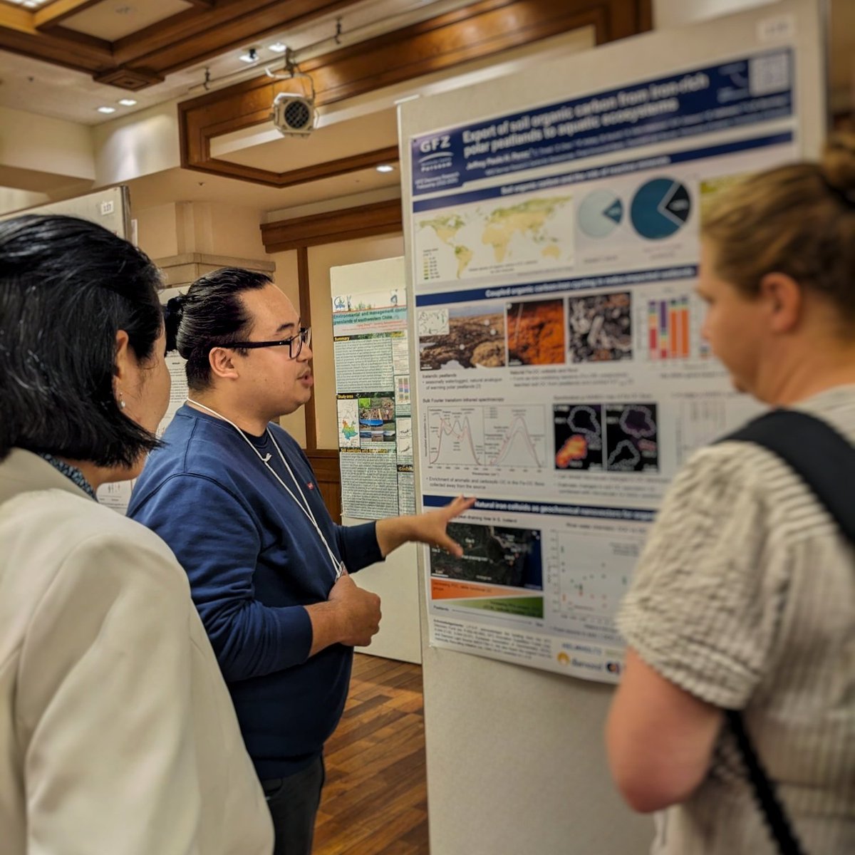 Just finished a fantastic week at #ISMOM 2024 — filled w/ fantastic discussions on everything soil organic matter (SOM)!

Got to present my <a href="/GFZ_Potsdam/">GFZ</a> #DiscoveryFellowship project on Icelandic wetlands. Thanks of course to @EAG_ for the Early Career Science Ambassador Program!
