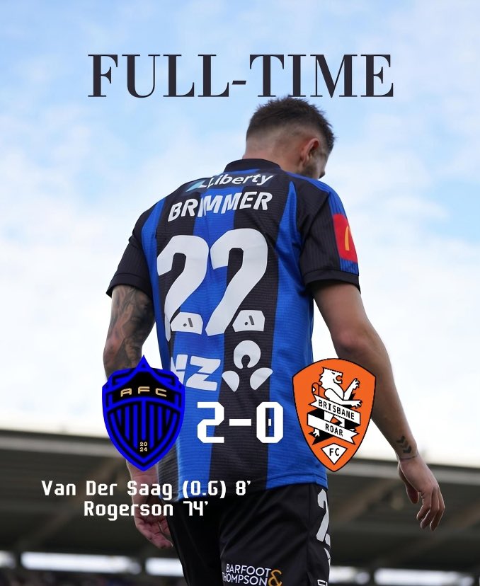 WE WIN OUR INAUGRAL MATCH 2-0! 🔵⚫️🔥

An own goal from Harry Van Der Saag &amp; Logan Rogerson’s calm finish give us the victory!