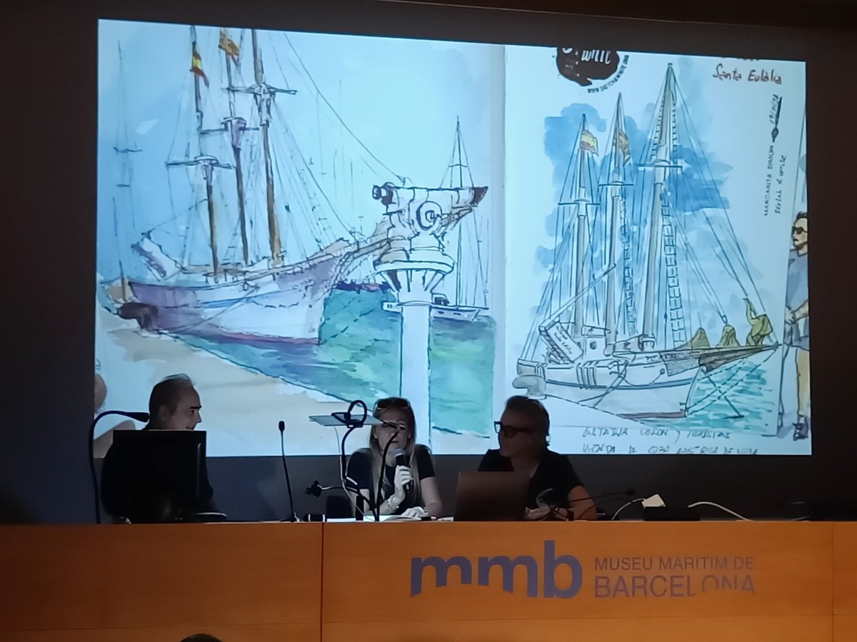 El Pailebot Santa Eulàlia també protagonista al #sketchandwrite <a href="/escrituraenvivo/">escrituraenvivo</a> <a href="/MuseuMaritim/">Museu Marítim</a>