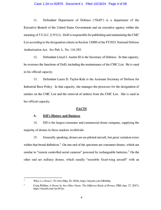 OwenGregorian's tweet image. DJI sues the US Department of Defense for labeling it a ‘Chinese Military Company’ | Sean Hollister, The Verge

DJI, the world’s largest drone company, is suing to avoid being seen as a tool of the Chinese government. On Friday, it sued the US Department of Defense to delete its…