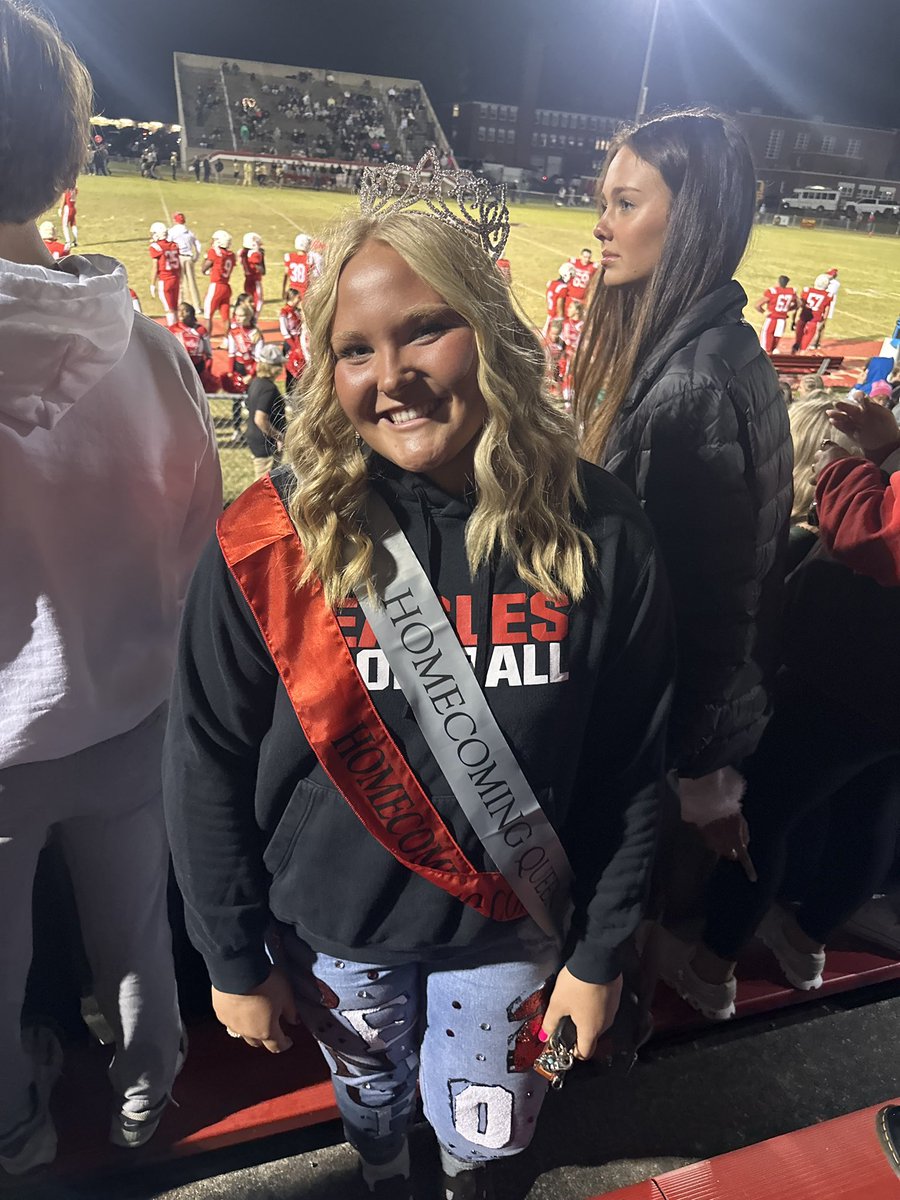 How about our Queen!  Congrats to our <a href="/MadisonIng1525/">Madison Ingram</a> on being selected as Homecoming Queen at Franklin Co. HS! ❤️🖤