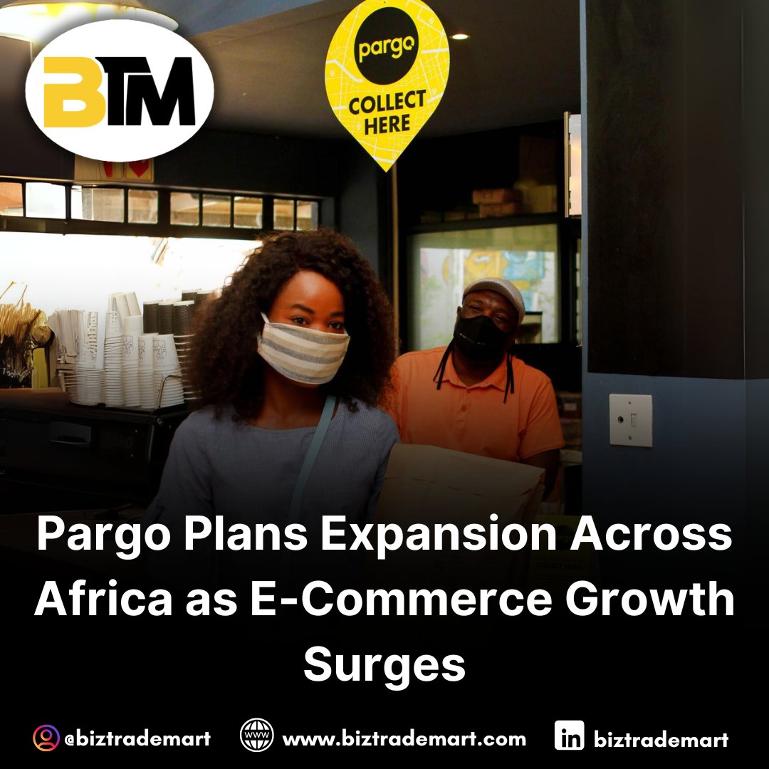 biztrademart's tweet image. Pargo, a South African click-and-collect company, is considering expansion across Africa, according to CEO Lars Veul. With e-commerce in Africa expected to exceed half a billion users by 2025, driven by a 17% annual growth rate, Pargo aims to capitalize on this trend. #Pargo