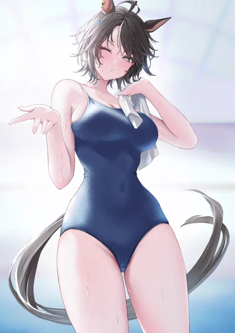スク水フジキセキ#ウマ娘 
