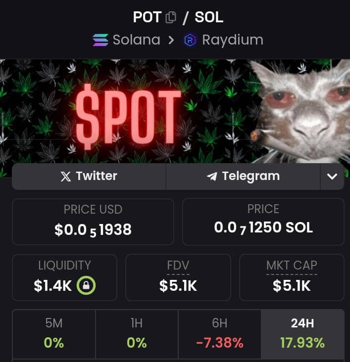 blackpips3's tweet photo. @idrawline sometimes it takes a blunt to explain real world utility to the meme world.   Potcat is here to stay 
You’re still early.
Ca:  AYshpqChh6xPzgPVKFNMdGssVU3qdN7rv3LWmmnyNFsP https://t.co/VqAKUUM4Zn