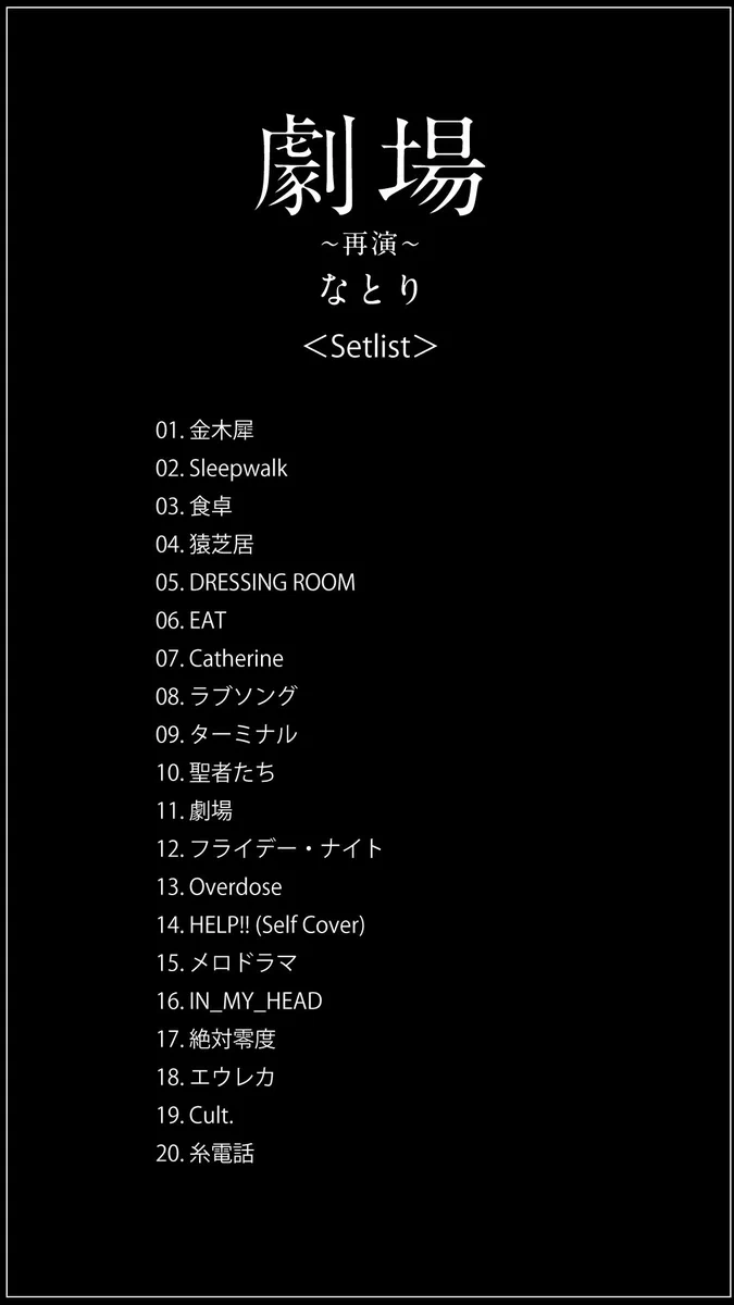 なとり 劇場再演 缶バッチ 再編した、「劇場〜再演〜」ツアーグッズ