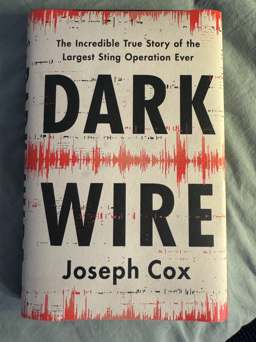 Jeremy Kirk (@jeremy_kirk) on Twitter photo Just finished <a href="/josephfcox/">Joseph Cox</a>'s excellent book Dark Wire, which describes how the FBI set up an encrypted phone device company, Anom, and lured thousands of criminals into using it, gaining visibility on every message they sent. Incredible story, and well reported. Just finished <a href="/josephfcox/">Joseph Cox</a>'s excellent book Dark Wire, which describes how the FBI set up an encrypted phone device company, Anom, and lured thousands of criminals into using it, gaining visibility on every message they sent. Incredible story, and well reported.