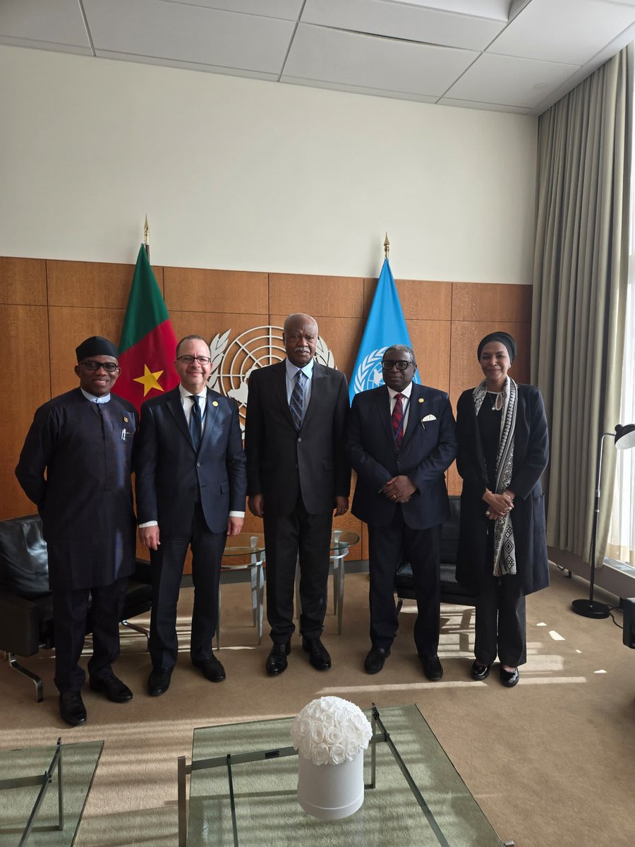 Amb. Mohamed Gad (@ambgad) on Twitter photo Had the honor to lead the PSC Troika to meet with H.E. Philemon Yang, President of the UNGA <a href="/UN_PGA/">UN GA President</a> to discuss the implementation of the pact of the future and the cooperation between the #AU and the #UN Had the honor to lead the PSC Troika to meet with H.E. Philemon Yang, President of the UNGA <a href="/UN_PGA/">UN GA President</a> to discuss the implementation of the pact of the future and the cooperation between the #AU and the #UN