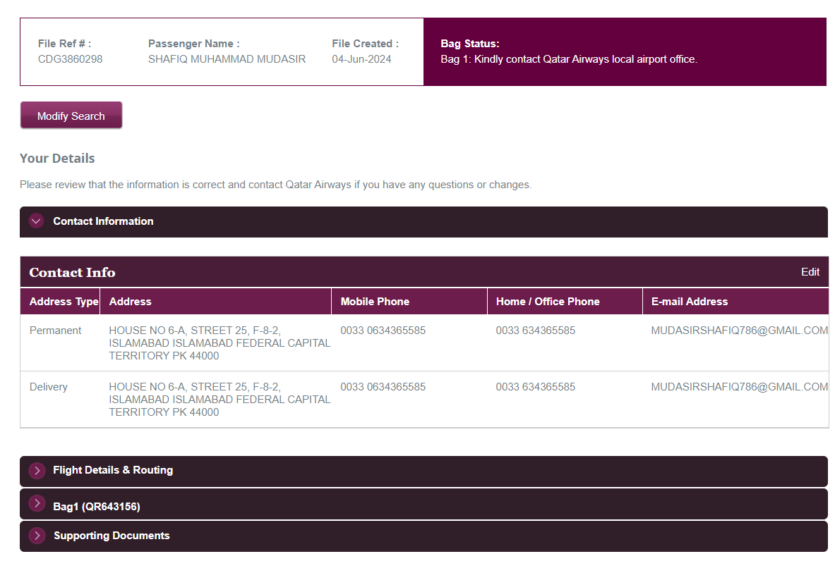 Mudasir2Mr's tweet photo. @qatarairways I traveled from Pakistan to Paris on May 30th and found my luggage damaged upon arrival at CDG. Read the first comment
#QatarAirways #CustomerServiceFail #DamagedLuggage #CDGAirport #PassengerRights #QatarAirwaysSupport #TravelProblems #DohaToParis #AirlineComplaint https://t.co/9898utCR4C
