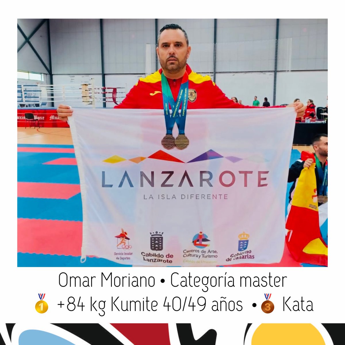 Suharikarate's tweet photo. 🎉 Felicidades Omar Moriano por tu papelón en el X Campeonato de Europa de Policías 👮‍♂️ y Bomberos 🚒 2024

👉 Categoría master
🥇 +84 kg Kumite 40/49 años •🥉 Kata

🫡 Enhorabuena! 

#karate #suharikarate https://t.co/7ztsfbelvQ