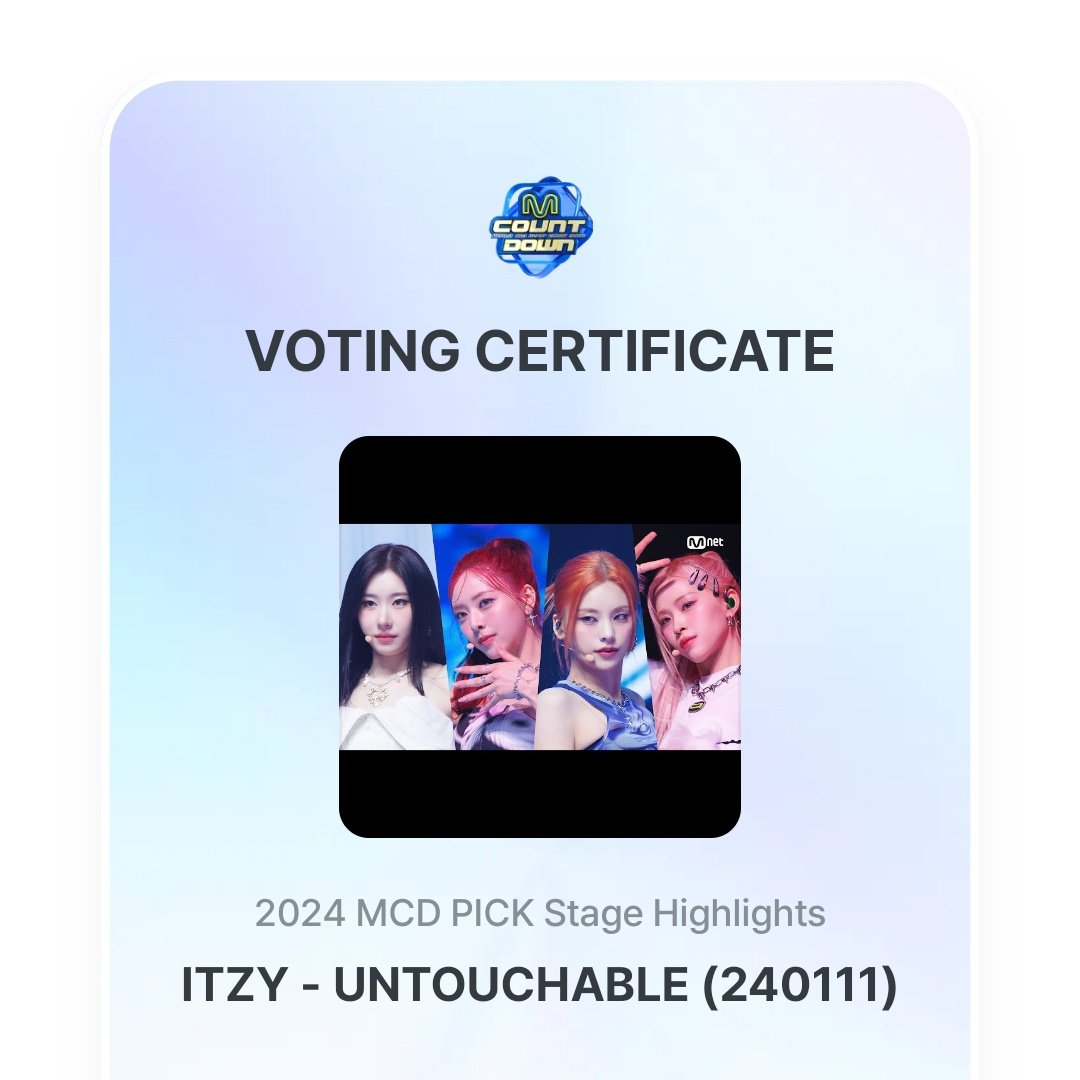 MIDCYS's tweet photo. LETS MAINTAIN OUR SPOT ON THE TOP 10 INCREASE THE GAP AND DONT FORGET TO VOTE TOO! 

1 RETWEET/REPLY = 1 VOTE FOR ITZY!

#2024MAMAVOTE #itzy @ITZYofficial https://t.co/MrZaD19Slc