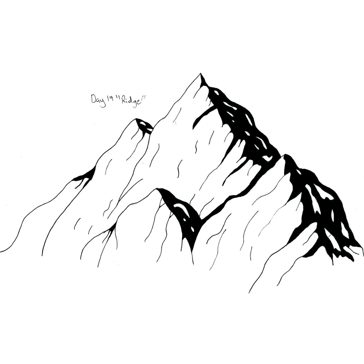 Mr_Brinks's tweet photo. Inktober 2024 - Day 19: "Ridge" https://t.co/Pamq0IPnqS