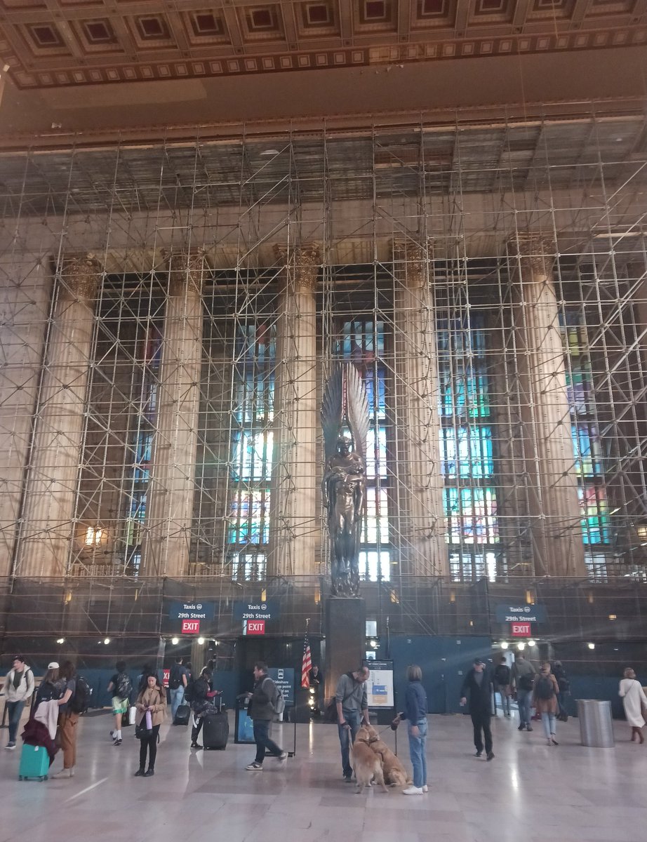 30th Street Station Philadelphia with angel sculpture by Walker Hancock #photoghraphy