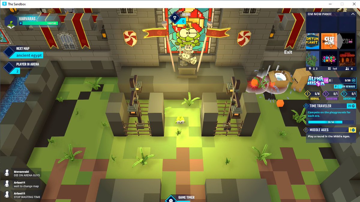 VSimomyan's tweet photo. Check out my new place 🏰 Rent controlled, good neighborhood, friendly Om Noms nearby 🍭😅 @Cut_The_Rope @TheSandboxGame https://t.co/EYF8whTfKE #TheSandbox #AlphaSeason4 #AS4SocialChallenge https://t.co/8gSF1lHo5U
