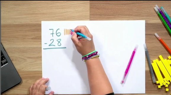 - Buah! Has vist el vídeo aquell d la resta portant-ne amb colorets? Anem pel pedregar! El nivell educatiu és cada cop més baix!
- Però el vídeo simplement mostra una estratègia didàctica per comprendre què vol dir "me n'emporto una"
- A mi no m'ho van ensenyar així! 
(Segueix🔽)
