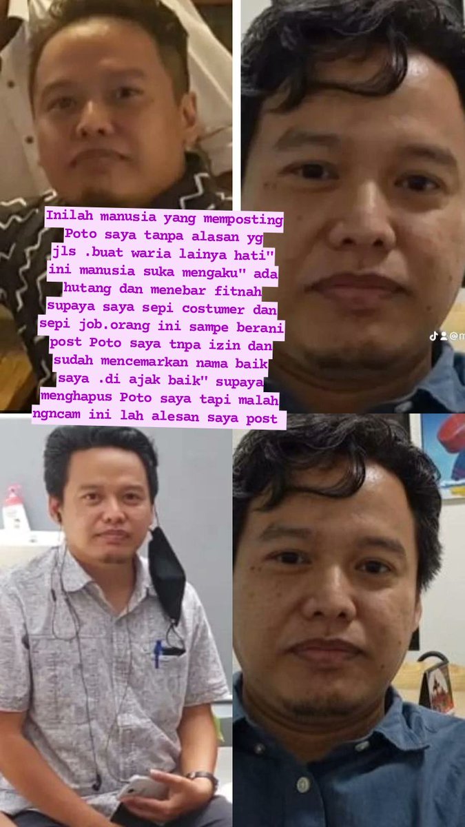 SemlanO98157's tweet photo. Maling ko triak maling hahaha aku aku. Aki gk ada otak main posting poto orang knal. Juga gk gue ama lu haha nah skrg gue posting poto lu https://t.co/AtebwLHohC
