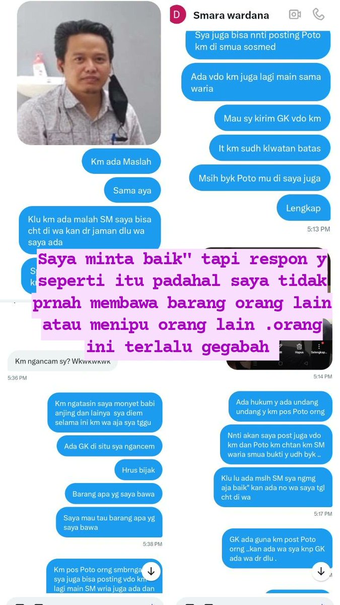 SemlanO98157's tweet photo. Maling ko triak maling hahaha aku aku. Aki gk ada otak main posting poto orang knal. Juga gk gue ama lu haha nah skrg gue posting poto lu https://t.co/AtebwLHohC