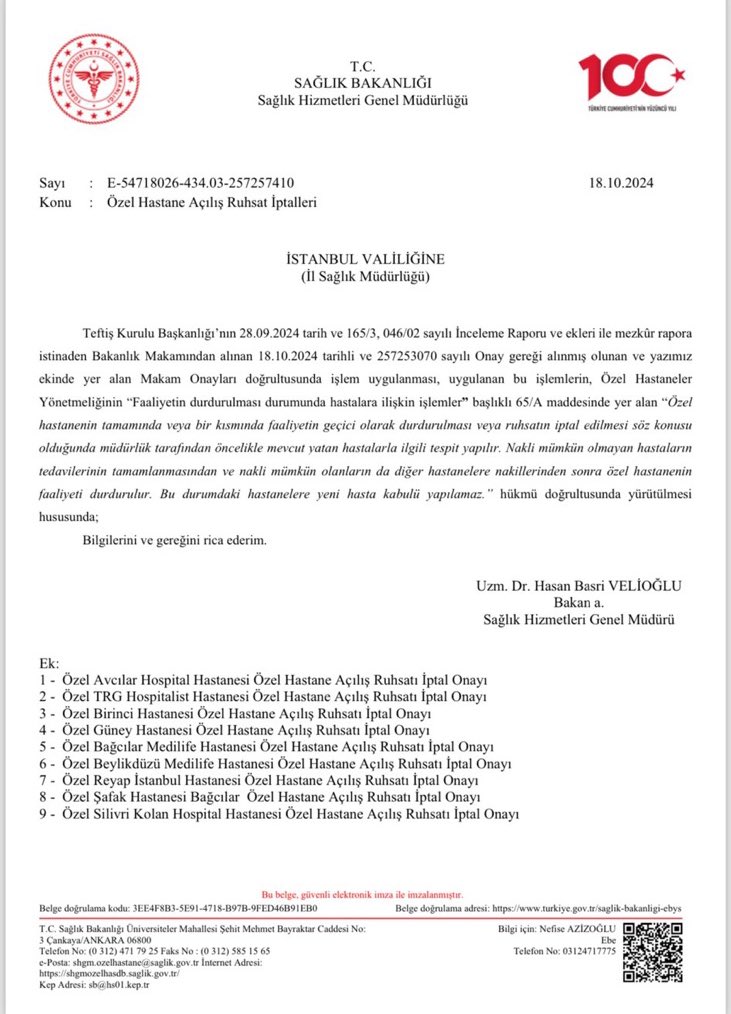 avcemilcicek01's tweet photo. Sağlık Bakanlığı "Yenidoğan Çetesi" olayında 9 özel hastanenin ruhsatını iptal etti! Sosyal medyanın tepkisi sonucu bu oldu.

YETMEZ! Bu hastanelerin yöneticileri, müdürleri de gözaltına alınmalı!

Lütfen bu çağrımı yaygınlaşt��ralım!