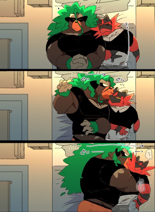 ランダーさんの方が寝相悪い(本人自覚無し)概念… 