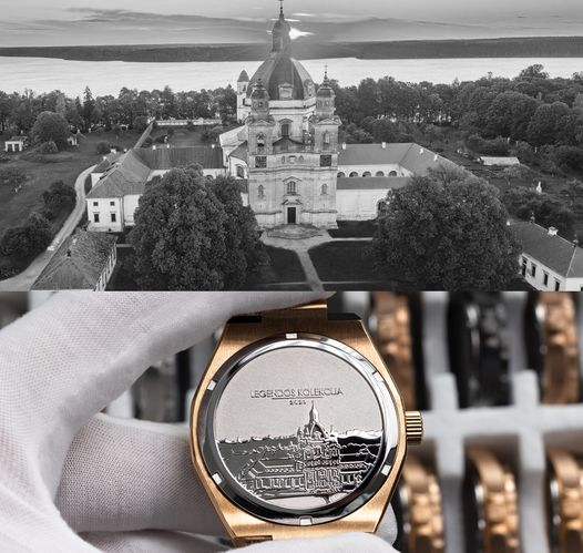 taurasofi's tweet photo. Ar atpažįstate šią vietą? „Legendos“ laikrodžių dangteliuose išgraviruotas vienas didingiausių išlikusių baroko stiliaus XVII a. pastatų Lietuvoje! https://t.co/OsPLBOykC4