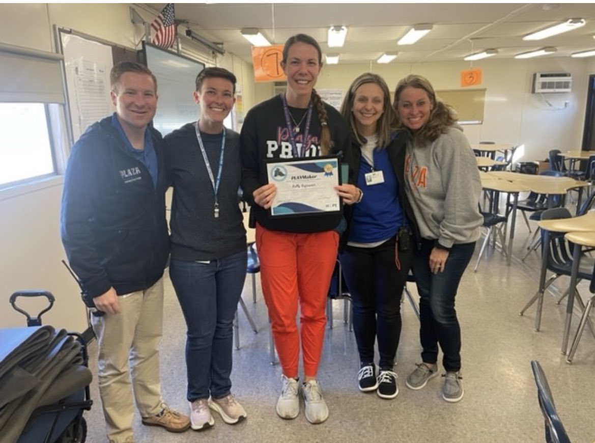 Plaza Middle (@plazamiddle) on Twitter photo We are so proud of our PLAYmaker, Mrs. Kelly Kefauver! She was recognized by DTAL for her professionalism, leadership, agility, and being someone others want to “measure up” to! She deserves this recognition and more. 🫶🏻💕👏🥳 <a href="/CongerCasey/">Casey Conger</a> <a href="/leidunn_vb/">Lei Dunn, CHES</a> We are so proud of our PLAYmaker, Mrs. Kelly Kefauver! She was recognized by DTAL for her professionalism, leadership, agility, and being someone others want to “measure up” to! She deserves this recognition and more. 🫶🏻💕👏🥳 <a href="/CongerCasey/">Casey Conger</a> <a href="/leidunn_vb/">Lei Dunn, CHES</a>