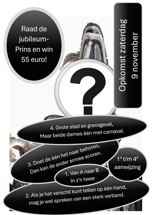 😃AANWIJZING 4 🙃

Aanwijzing 4 is bekend gemaakt: ‘Grote stad en grensgeval, maar beide dames één met carnaval.’

ALLE AANWIJZINGEN EN MEEDOEN: albergerbokke.nl/raad-de-prins/