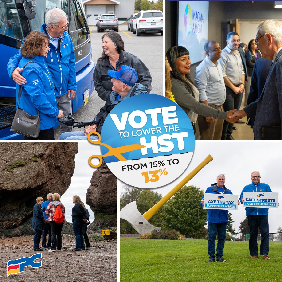 Our 2% HST cut will make everything more affordable along with a balanced plan to invest in services for New Brunswickers.

Susan Holt’s plan is to support Trudeau’s carbon tax hikes which makes everything more expensive along with overspending that causes deficits and more tax