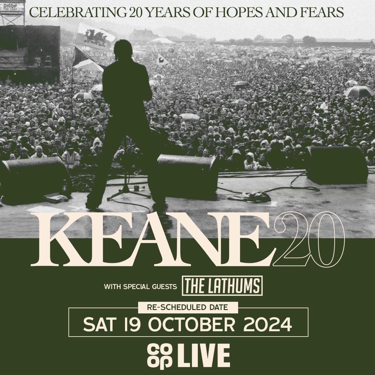 KeaneTurkiye's tweet photo. Keane, 19 Ekim 2024 Cumartesi akşamı Manchester, İngiltere’de Co-op Live sahnesinde olacak.

@keaneofficial will perform at @TheCoopLive in Manchester, England on 19 October 2024.

#KEANE20 https://t.co/QhmlSZ2r7O