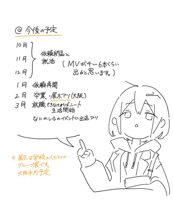 来年は
1月から依頼受付再開、
2月に大阪で展示アリ、
3月以降にイベント出店します。
よろしくね〜 