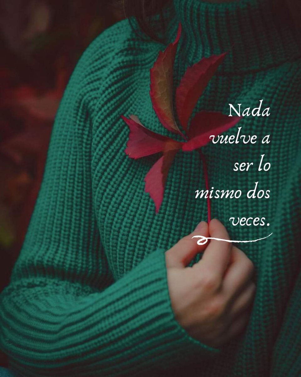 DelValleGreen's tweet photo. Nada. . .

vuelve a ser lomismo 2 veces:
Niel amor.
Ni las personas.
Ni la vida...

"Con el tiempo todo pasa.

He visto con algo de paciencia, 
a lo inolvidable volverse olvido, 
y a lo imprescindible sobrar". 💗⚘️💖 https://t.co/xWIBzZvJv5