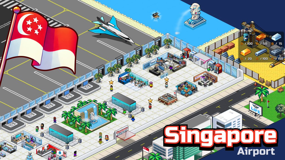 AlphaQuestGames's tweet photo. Air Life: Aviation Tycoon
💥 MAJOR UPDATE! v1.6.2
- 🇸🇬 Singapore AirPort!
- 🚀 Premium Drones: Capture thieves, keep the airport clean, and restock stores, all in one!
- 🌴 Tropical Garden: A huge structure to beautify your airport
- 🥥 New resources to transport
- 💻 Tech Store https://t.co/NoHeDOLqgl