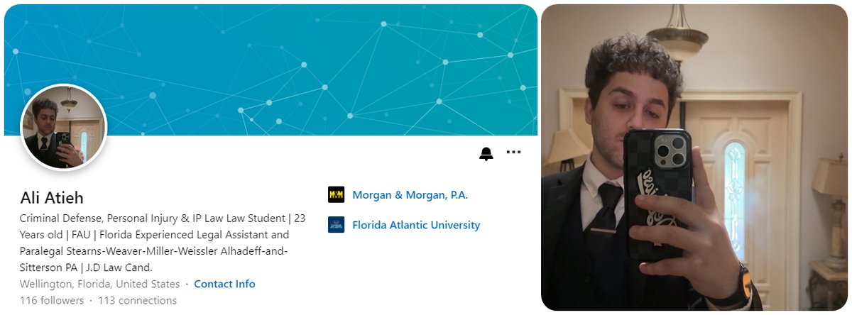 GnasherJew's tweet photo. Ali Atieh @22alawii is a law student from Wellington Florida & a violent "Jew-hating" Nazi. Please report him to the authorities.

#PalestinianNazis
