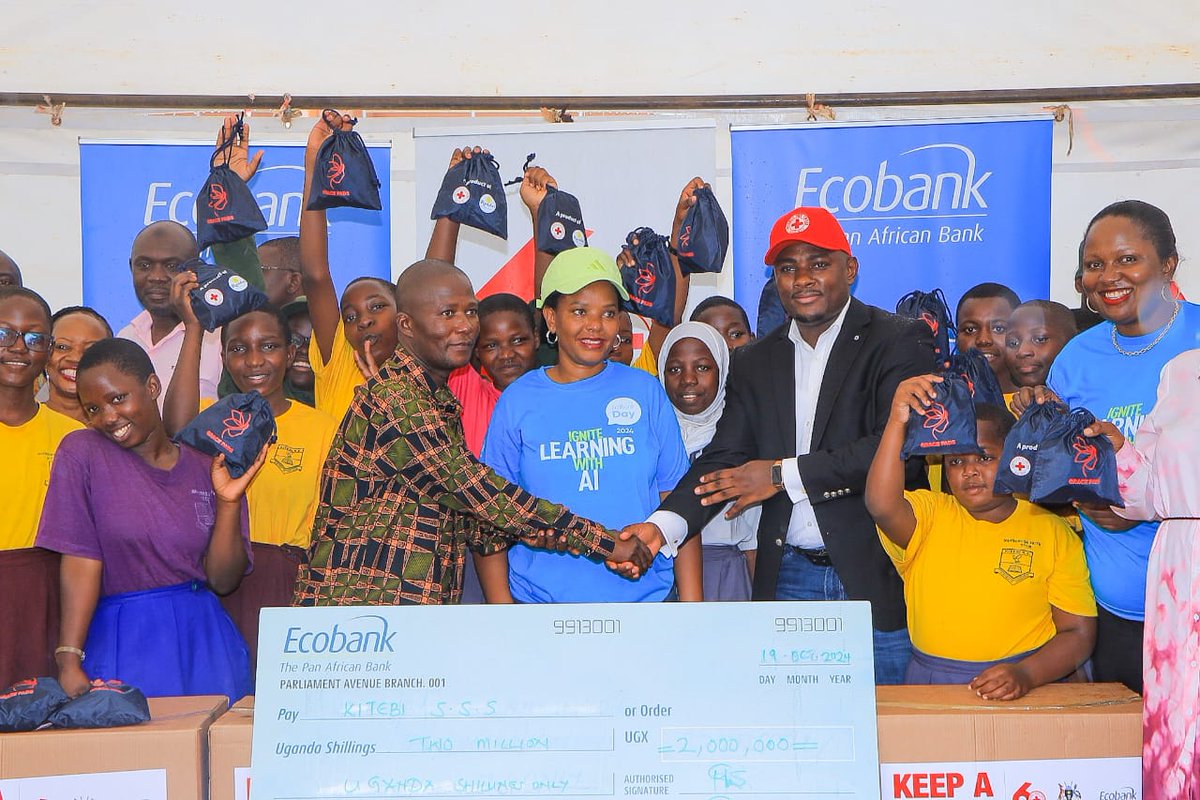 Naphtal Baguma (PHD Candidate,MCIPS,MBA, BPSM) (@naphtalbaguma) on Twitter photo With a contribution of 10M Ugx, from <a href="/EcobankUganda/">Ecobank Uganda</a>, we (<a href="/UgandaRedCross/">Uganda Red Cross Society</a>) have delivered 500 reusuable sanitary pads to Kiteebi Secondary School.
Today also happens to be the Global Eco Bank Day.
Great the Partnership between <a href="/UgandaRedCross/">Uganda Red Cross Society</a> and <a href="/EcobankUganda/">Ecobank Uganda</a> 🤝🤝🤝 With a contribution of 10M Ugx, from <a href="/EcobankUganda/">Ecobank Uganda</a>, we (<a href="/UgandaRedCross/">Uganda Red Cross Society</a>) have delivered 500 reusuable sanitary pads to Kiteebi Secondary School.
Today also happens to be the Global Eco Bank Day.
Great the Partnership between <a href="/UgandaRedCross/">Uganda Red Cross Society</a> and <a href="/EcobankUganda/">Ecobank Uganda</a> 🤝🤝🤝