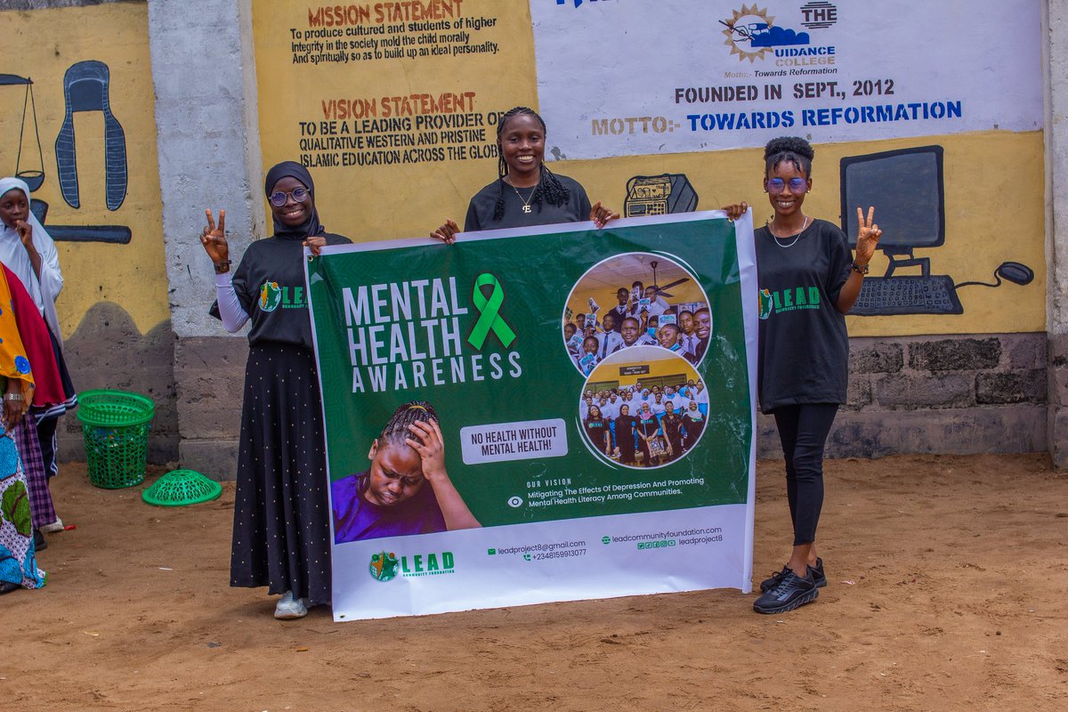 On October 9, 2024, the LEAD Community Foundation Lagos State team visited The Guidance College at Plot 1A, Ajilogba Street, Epe, Lagos State.

A total of 107 students received sensitization on mental health and the detrimental effects of bullying on their mental wellbeing.