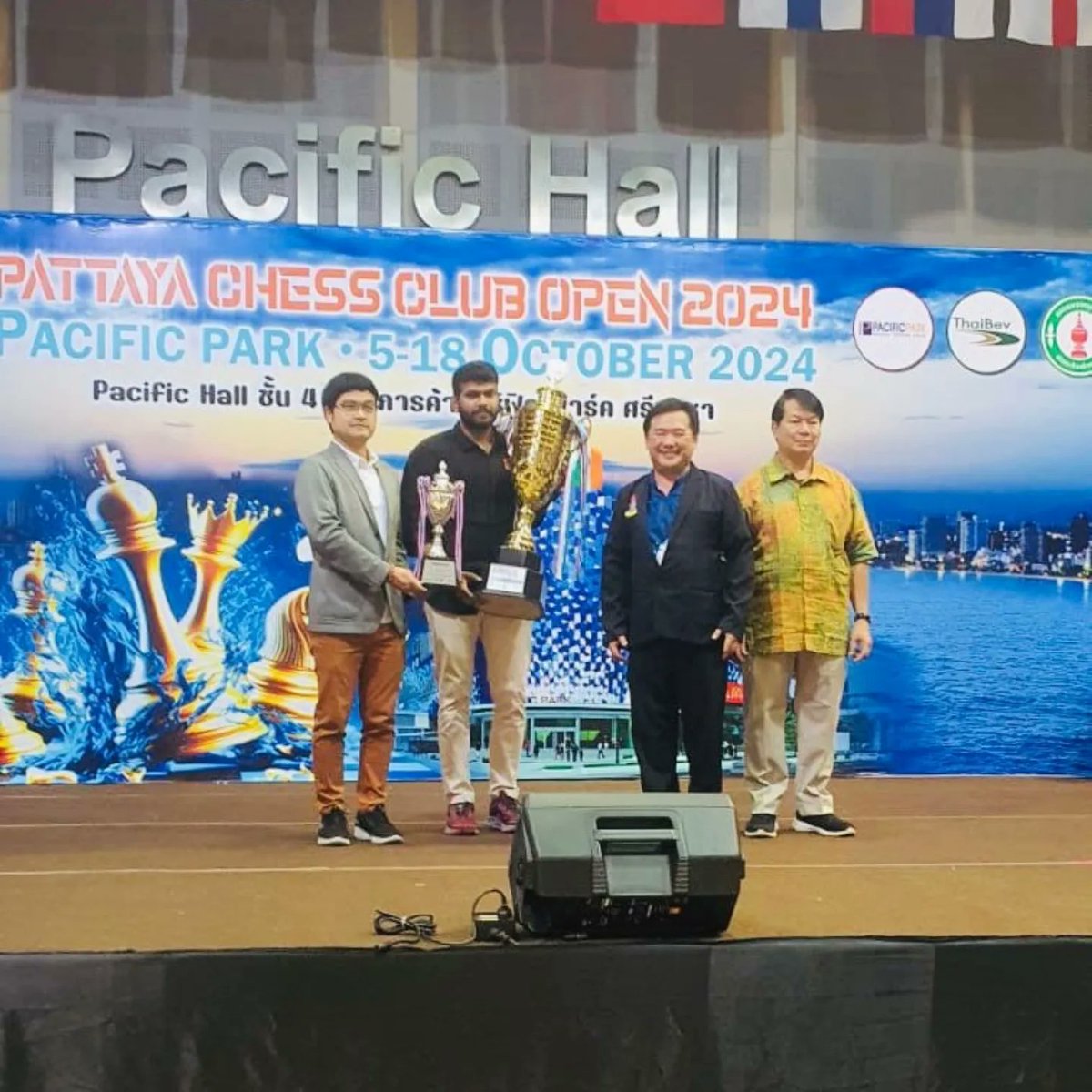 lalitrohit93's tweet image. Sealed with a Win !! This win is not just for me, it’s also for the ones who keep believing in me ⚡️🏆🥇Won Pattaya Chess open 2024!!