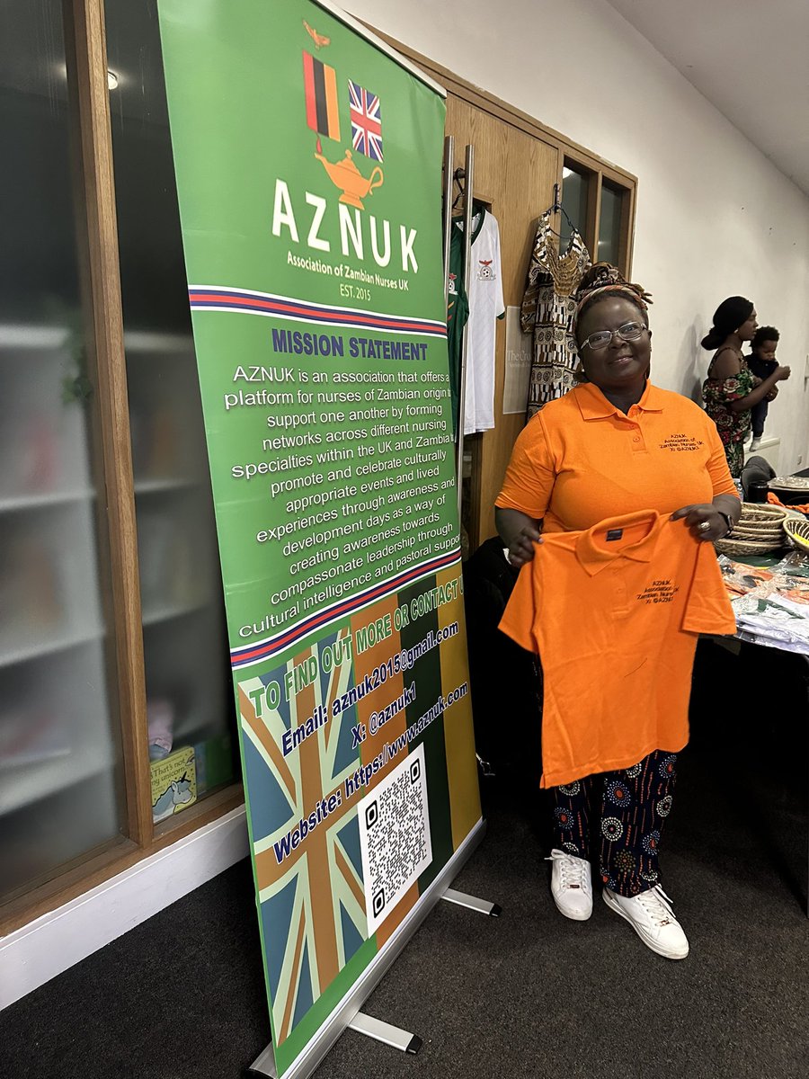 AZNUK1's tweet photo. We are @ZocfUK, what an exciting 60th anniversary celebration. Come and see us in the market stalls. If Ur a nurse based in UK, come and join us or scan the QR code on the poster. Happy 60th Independence @munsanje9 @ChrisKapopo @mwansamulenga03 @nchimamc @MLuzende @JowieOlori 🇿🇲 https://t.co/ZtHhnKSenT
