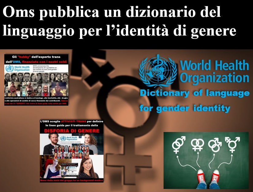 Bera49164308's tweet image. #ChildResQue 🌎

🔥🌈DIZIONARIO DEL LINGUAGGIO PER L’IDENTITÀ DI GENERE🔥

Mancava giusto il dizionario #gender
... e l'#OMS vi accontenta🤦🏼‍♀️🤦🏼‍♀️

#19ottobre 
#News #Child_Abuse #framing_gender 

tinyurl.com/zsc7ktxz