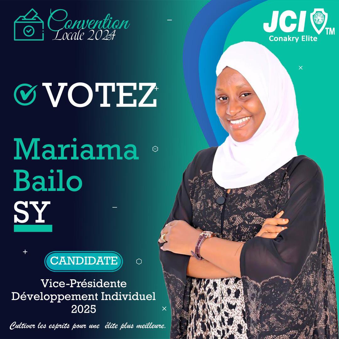 SyMariame6's tweet photo. Guidé par le leadership et les valeurs profondes de notre organisation tout en créant un environnement inclusif pour chaque membre dans le but d’impacter positivement afin de bâtir une élite encore plus meilleure .
@jciConakryElite 
#Leadership 
#powerwomen https://t.co/7Y6FhznMZp
